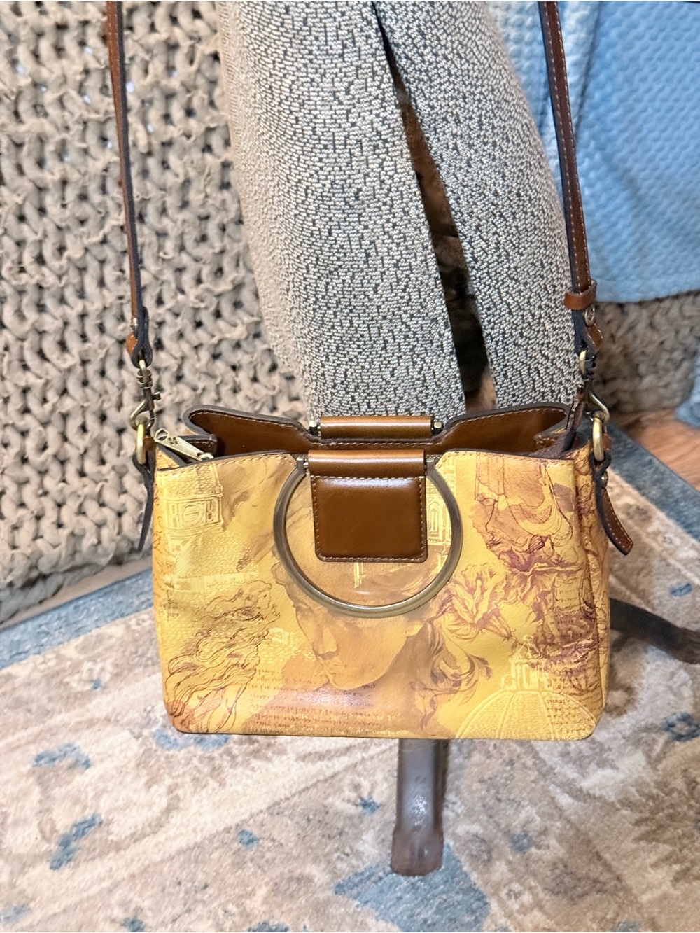 Patricia Nash Leather Empoli handbag/crossbody w/dustbag